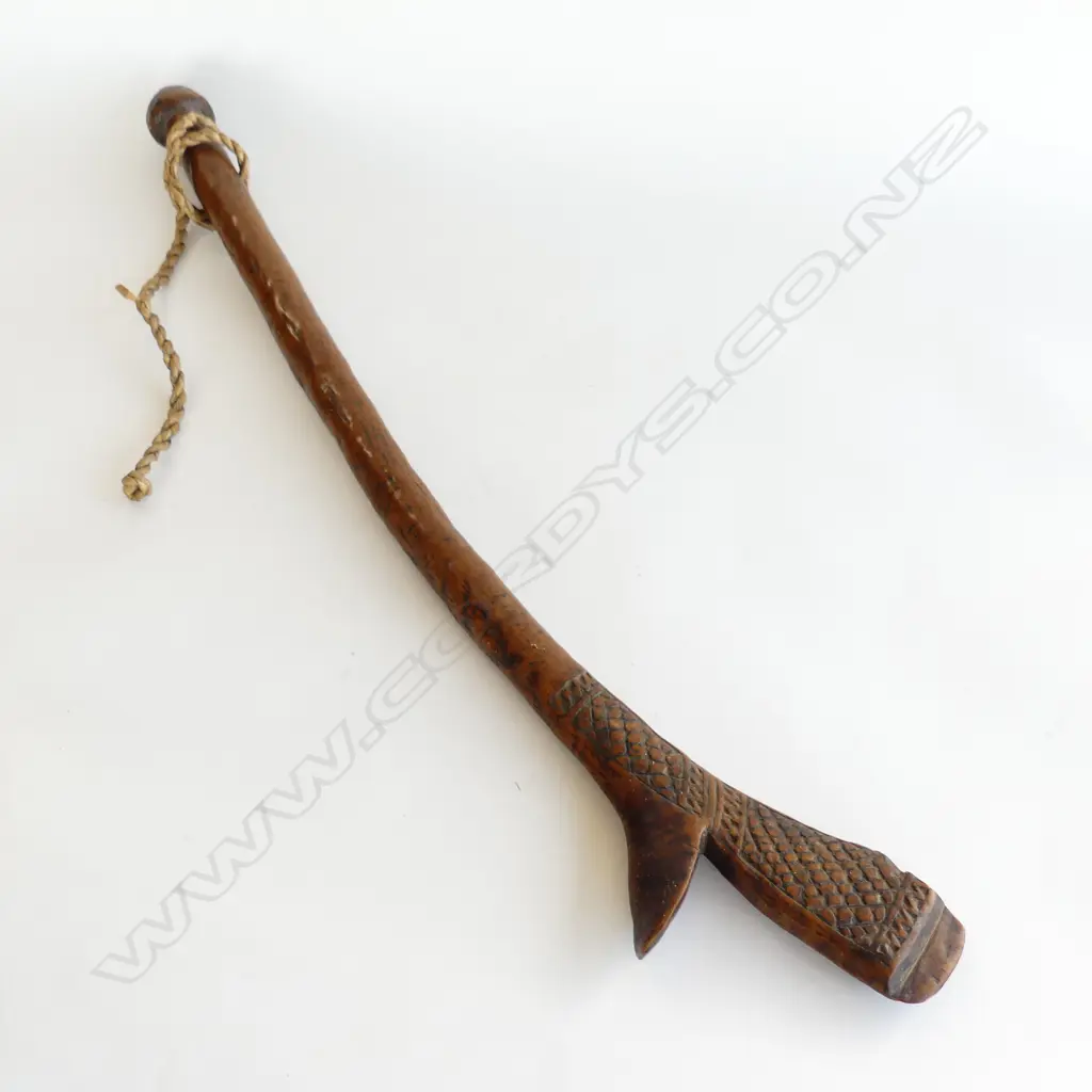 An old Fijian Sali war club, Image 1++